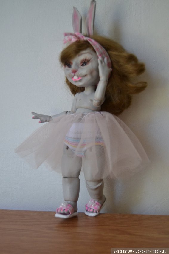 Шарнирная куколка Зая — Авторские шарнирные куклы своими руками: лепка (фото 10)