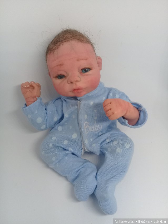 Малыш Данюша из полимерной глины. Авторская кукла Натальи Игнатьевой (фото 5)
