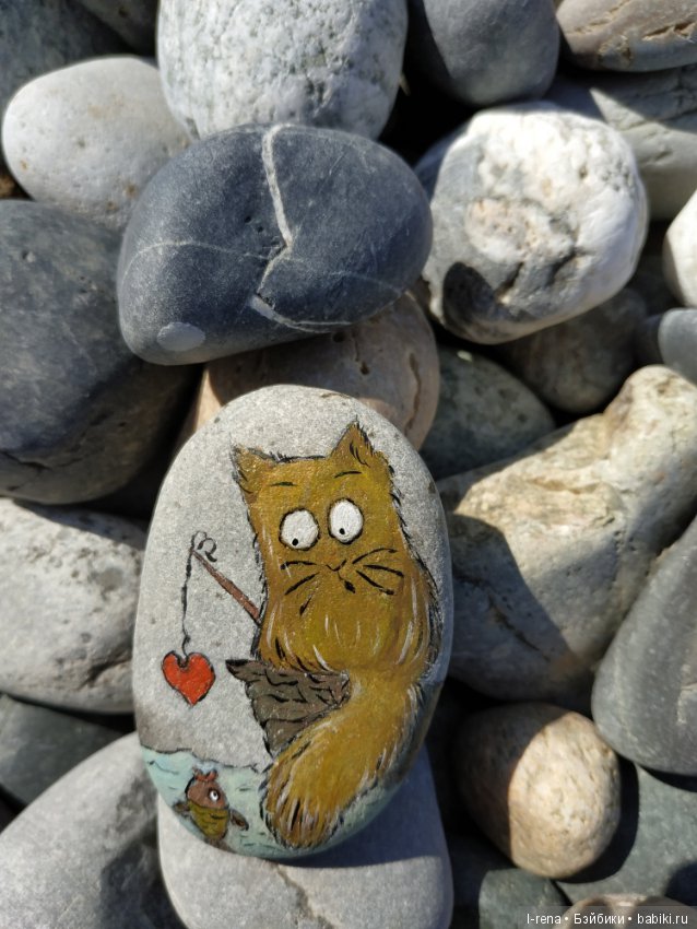 Рисунки на камнях — Авторские игрушки из разных материалов: синельная проволока (фото 3)