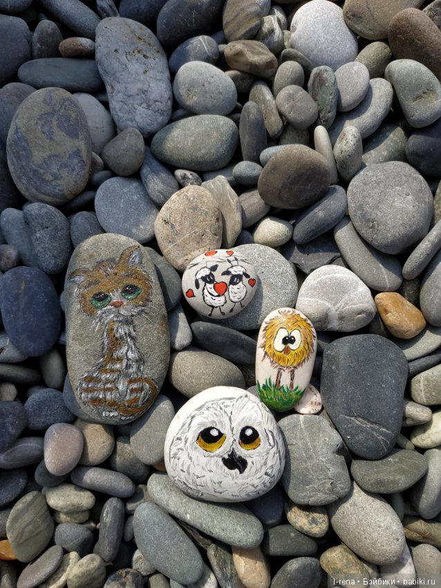 Рисунки на камнях — Авторские игрушки из разных материалов: синельная проволока (фото 8)