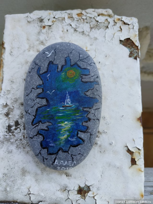 Рисунки на камнях — Авторские игрушки из разных материалов: синельная проволока