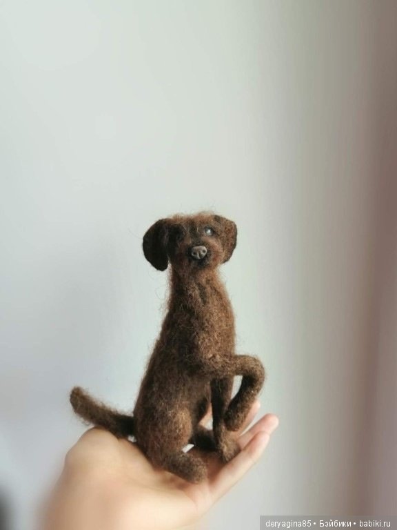 Пёс бродяга — Валяные игрушки из шерсти: сухое валяние