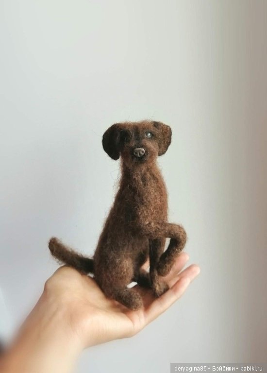 Пёс бродяга — Валяные игрушки из шерсти: сухое валяние (фото 3)