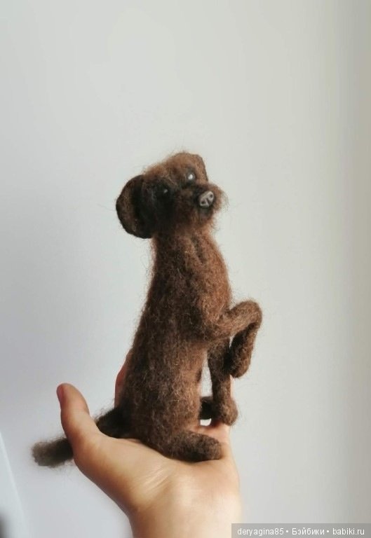 Пёс бродяга — Валяные игрушки из шерсти: сухое валяние (фото 6)