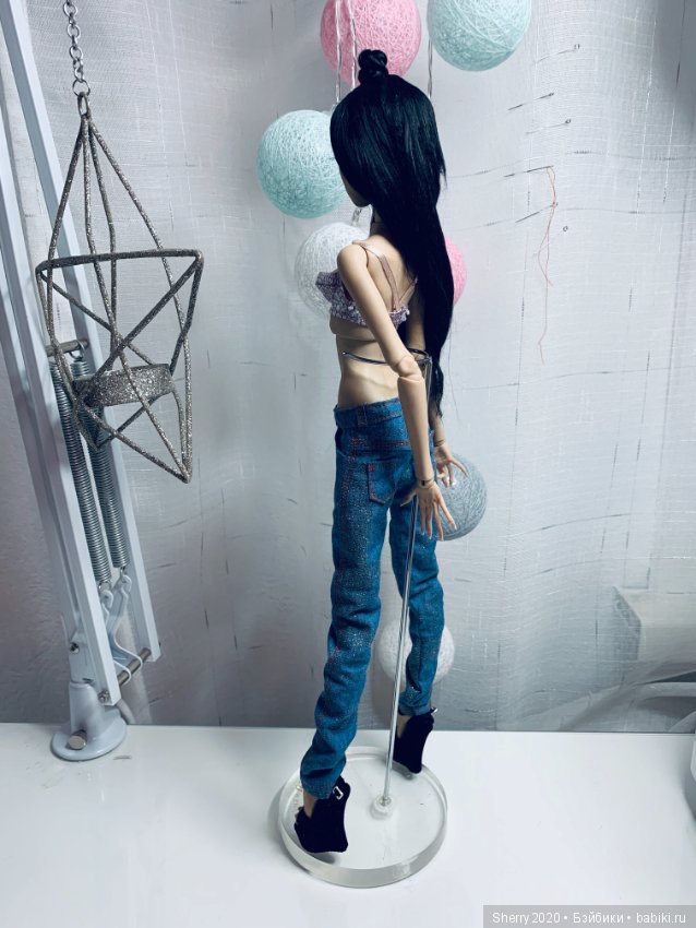 Шьём джинсы — Одежда и обувь для кукол BJD (БЖД): 1/3 (фото 7)