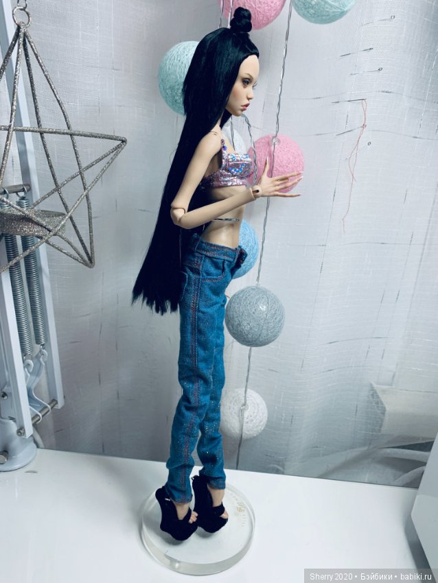 Шьём джинсы — Одежда и обувь для кукол BJD (БЖД): 1/3 (фото 8)