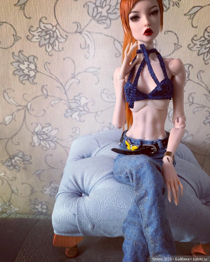 Шьём джинсы — Одежда и обувь для кукол BJD (БЖД): 1/3 (фото 10)