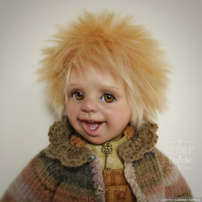 Гном Оливер. ООАК винтажной характерной куклы (фото 5)