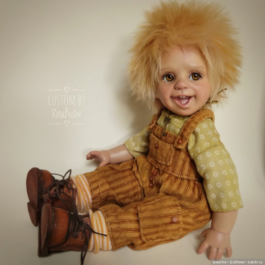 Гном Оливер. ООАК винтажной характерной куклы (фото 7)