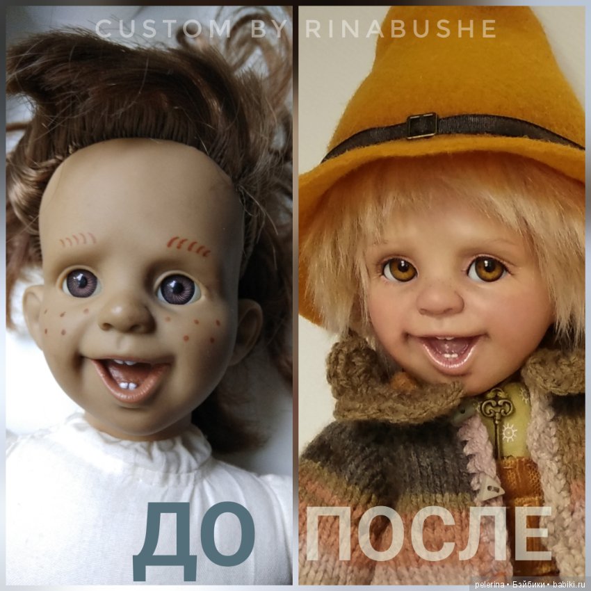 Гном Оливер. ООАК винтажной характерной куклы