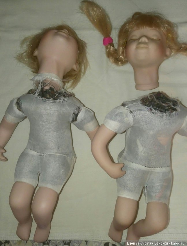 Преображение — Ремонт и реставрация фарфоровых кукол: склейка