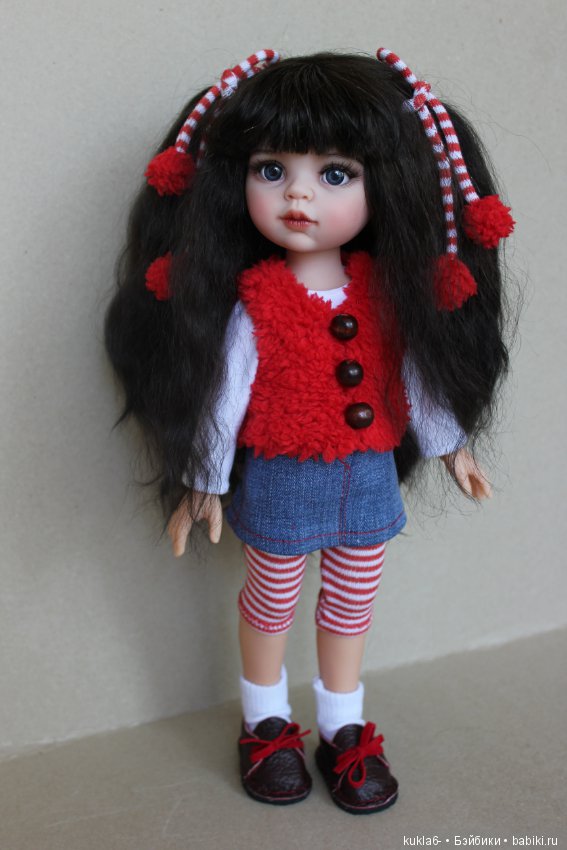 Ягодка-малинка, ООАК куклы Paola Reina (фото 7)