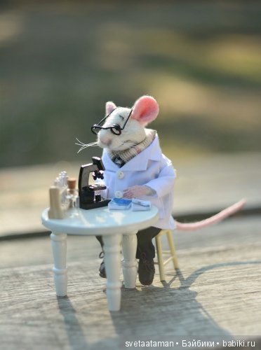 Мышки-медики — Валяные игрушки из шерсти: сухое валяние (фото 4)