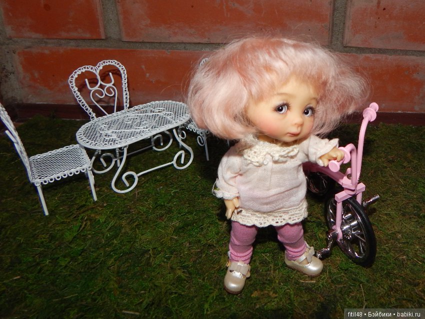 Розовый трехколесный — Куклы Nikki Britt (Никки Бритт): авторские BJD (БЖД) (фото 10)