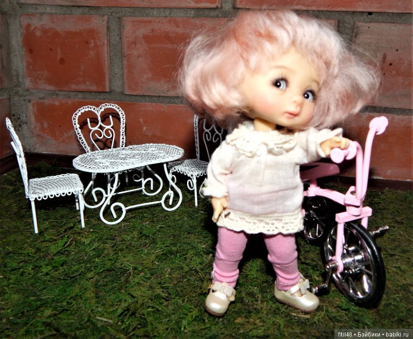 Розовый трехколесный — Куклы Nikki Britt (Никки Бритт): авторские BJD (БЖД) (фото 9)