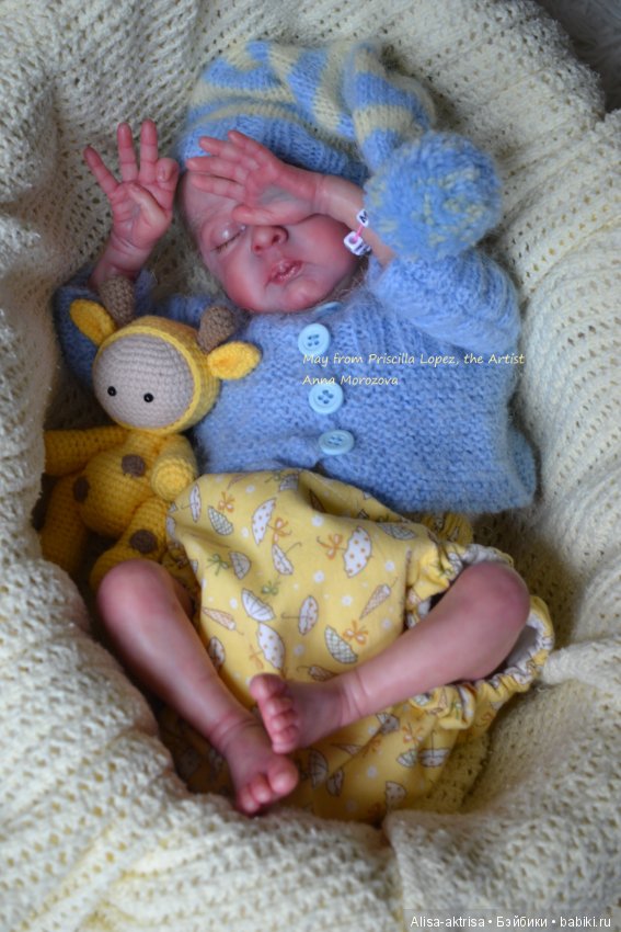 Мая - работа скульптора Присциллы Лопес.Кукла-реборн Анны Морозовой
