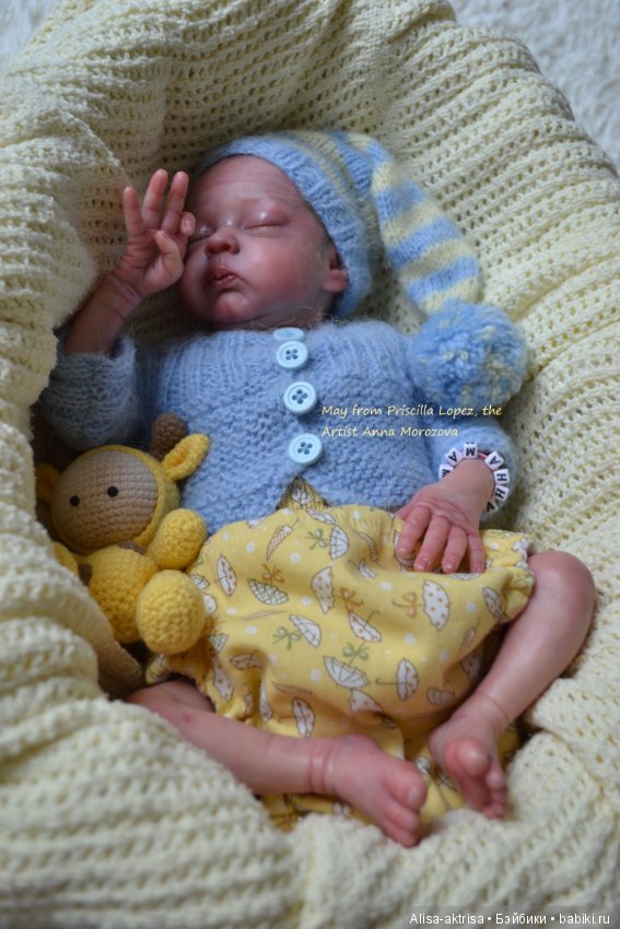 Мая - работа скульптора Присциллы Лопес.Кукла-реборн Анны Морозовой (фото 3)