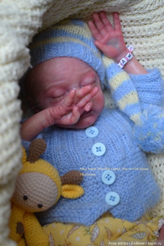 Мая - работа скульптора Присциллы Лопес.Кукла-реборн Анны Морозовой (фото 5)