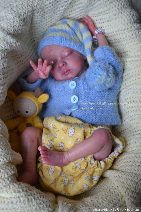 Мая - работа скульптора Присциллы Лопес.Кукла-реборн Анны Морозовой (фото 8)