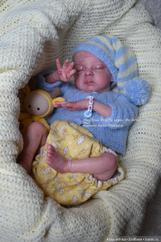 Мая - работа скульптора Присциллы Лопес.Кукла-реборн Анны Морозовой (фото 9)