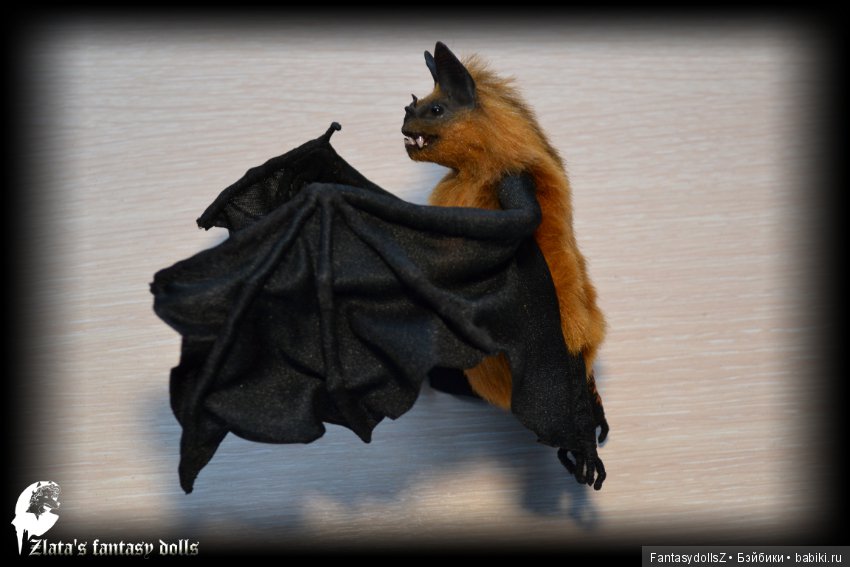 Летучая мышь вампир авторская подвижная скульптура (фото 3)