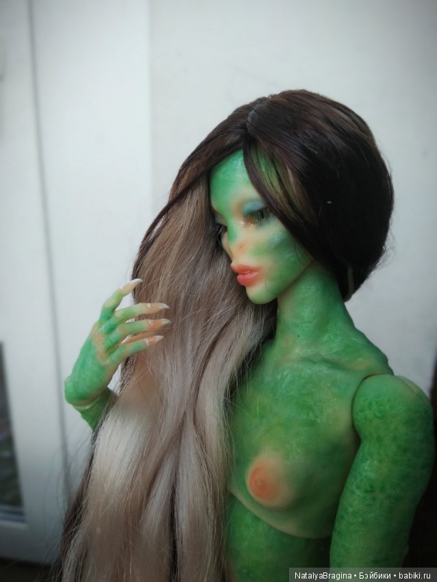 Процесс росписи ящера — МК по мейку и росписи: Faceup