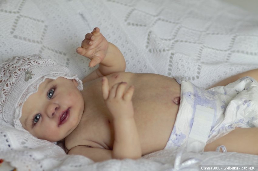 Прототип Abigail Smiling by Laura Tuzio Ross 1 часть в процессе работы