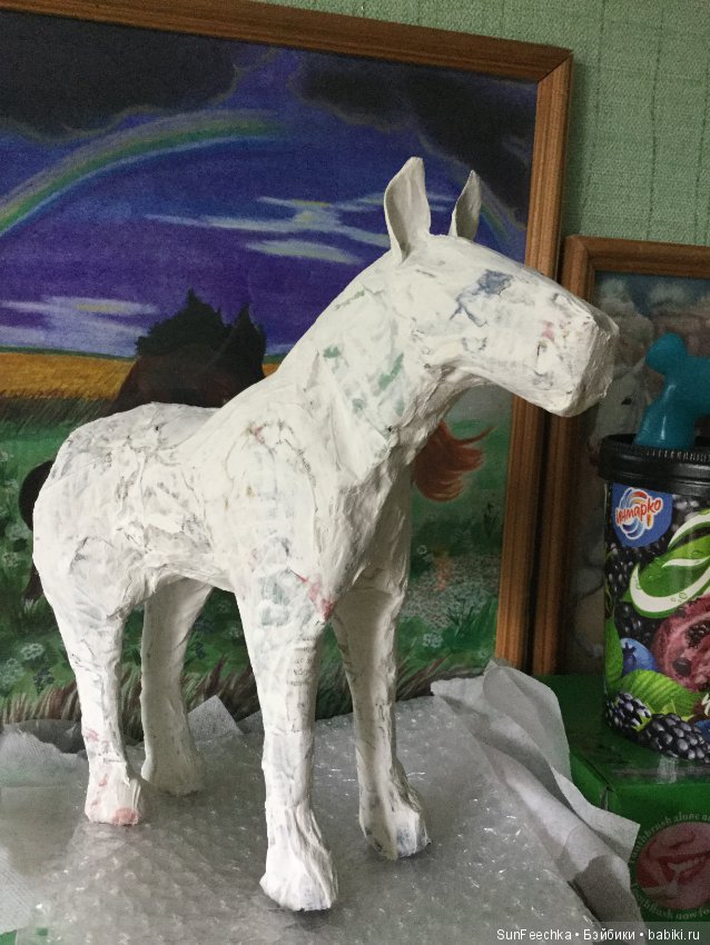 Моя первая кукла из папье-маше. Техника маширования (фото 9)