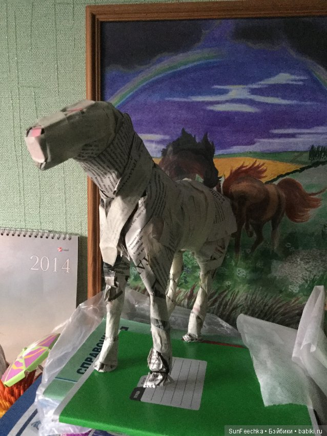 Моя первая кукла из папье-маше. Техника маширования (фото 4)