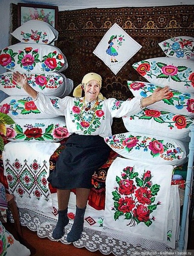 Как шикарно умели вышивать наши бабушки