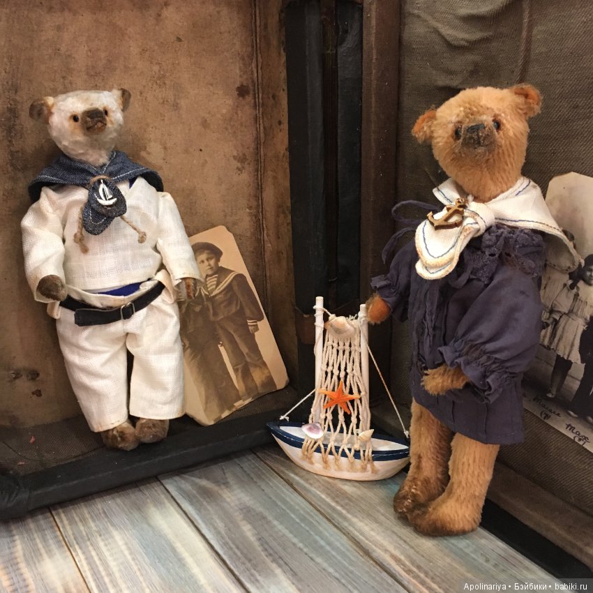 Моряк и морячка — Авторские мишки Тедди и друзья: фото (фото 3)