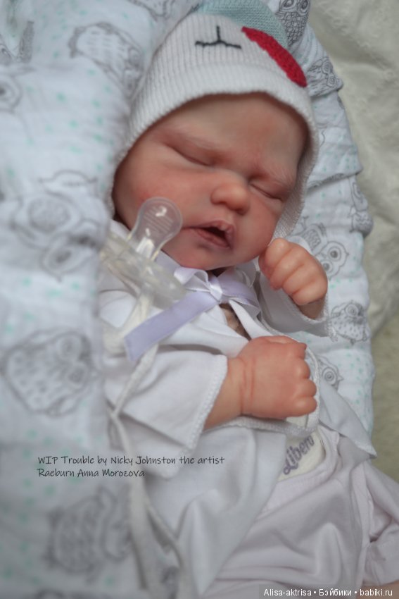 Процесс возрождения Трабл от Никки Джонстон .Кукла -реборн Анны Морозовой (фото 6)