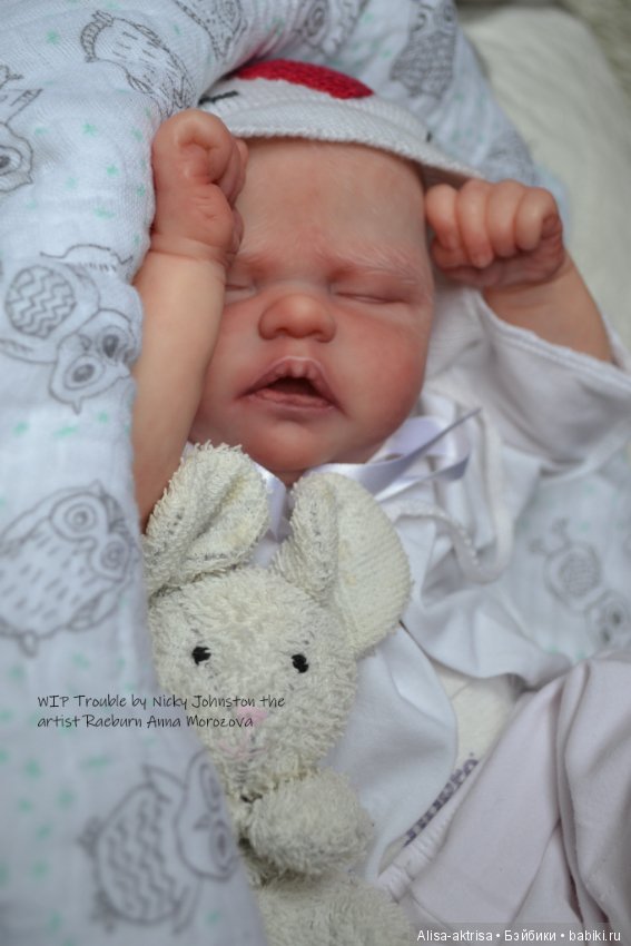 Процесс возрождения Трабл от Никки Джонстон .Кукла -реборн Анны Морозовой