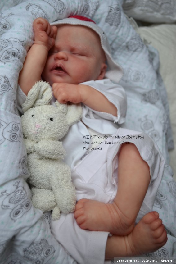Процесс возрождения Трабл от Никки Джонстон .Кукла -реборн Анны Морозовой