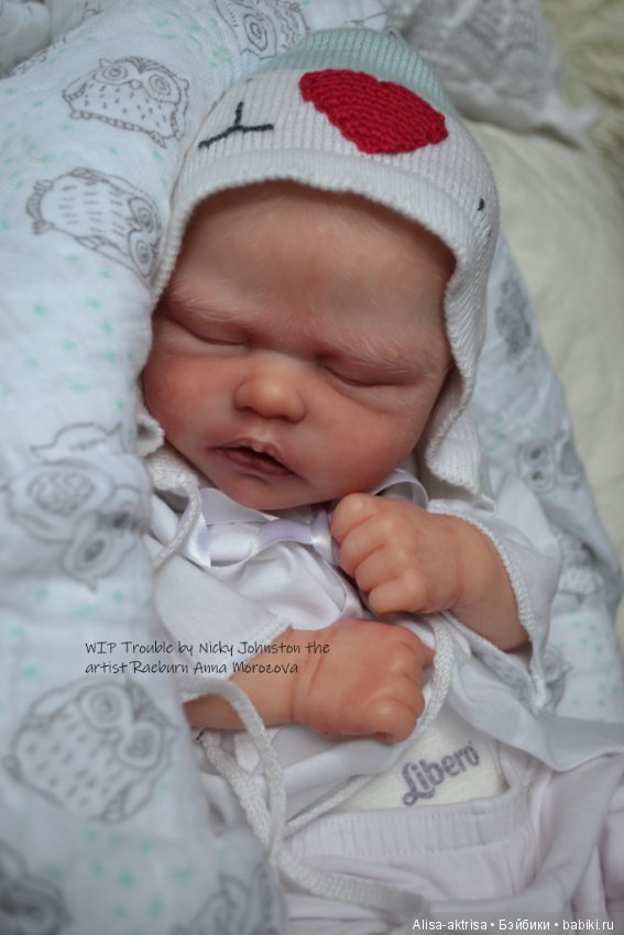 Процесс возрождения Трабл от Никки Джонстон .Кукла -реборн Анны Морозовой (фото 10)