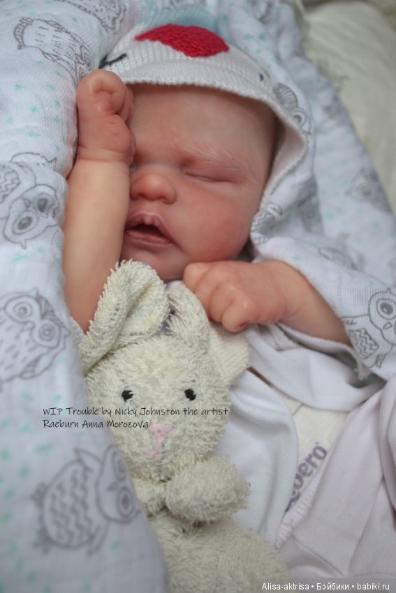 Процесс возрождения Трабл от Никки Джонстон .Кукла -реборн Анны Морозовой