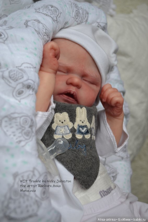 Процесс возрождения Трабл от Никки Джонстон .Кукла -реборн Анны Морозовой