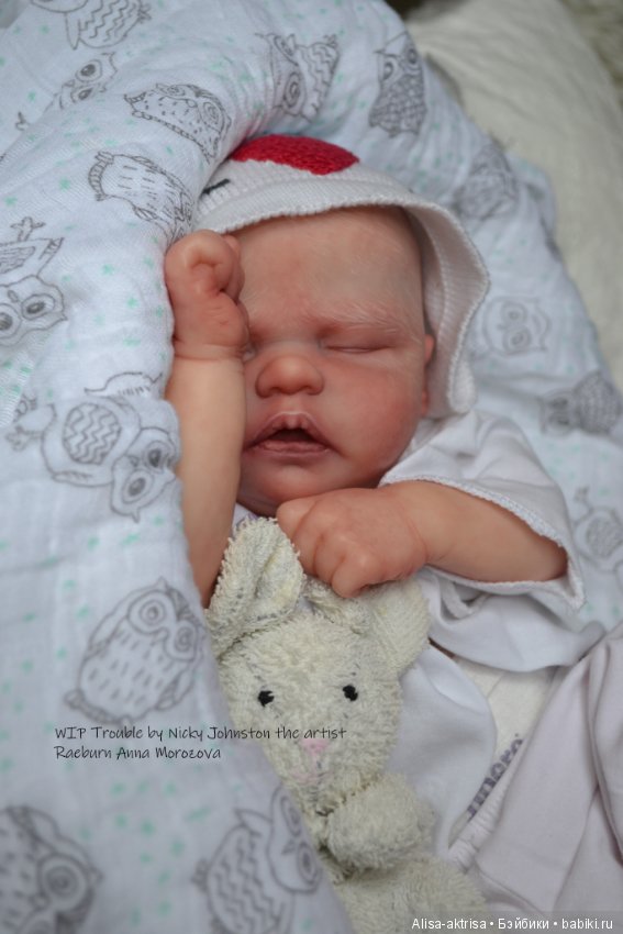 Процесс возрождения Трабл от Никки Джонстон .Кукла -реборн Анны Морозовой
