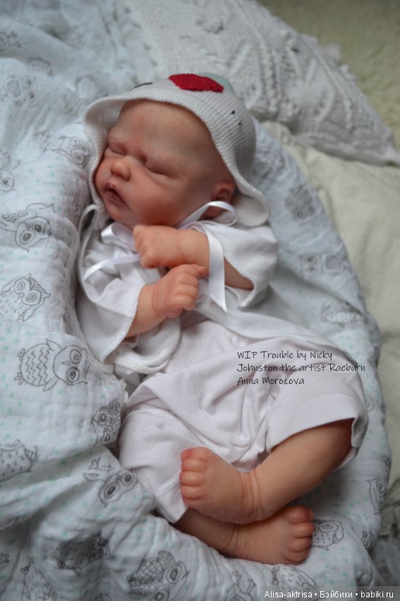 Процесс возрождения Трабл от Никки Джонстон .Кукла -реборн Анны Морозовой