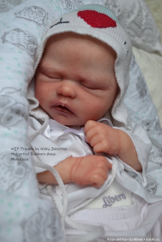 Процесс возрождения Трабл от Никки Джонстон .Кукла -реборн Анны Морозовой (фото 9)