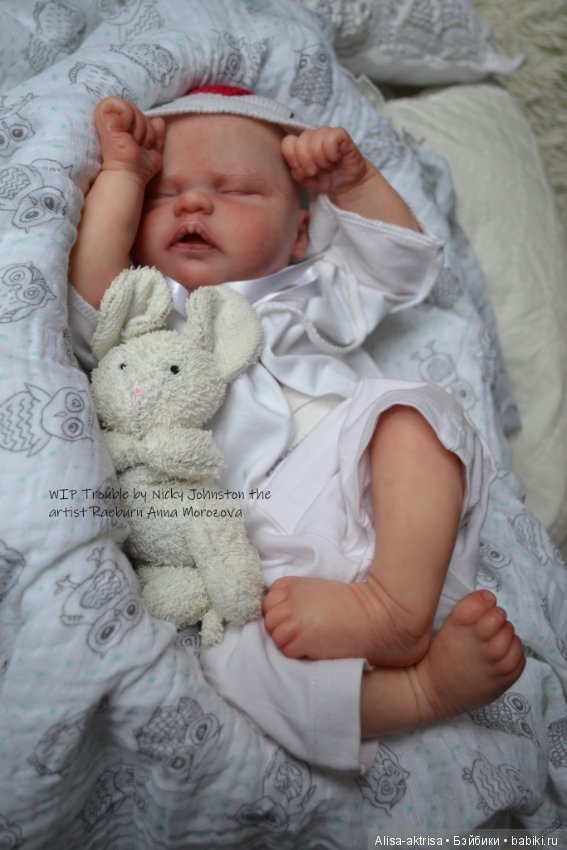 Процесс возрождения Трабл от Никки Джонстон .Кукла -реборн Анны Морозовой