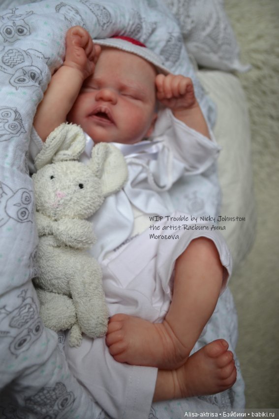 Процесс возрождения Трабл от Никки Джонстон .Кукла -реборн Анны Морозовой