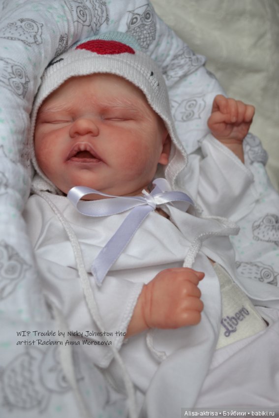 Процесс возрождения Трабл от Никки Джонстон .Кукла -реборн Анны Морозовой (фото 2)