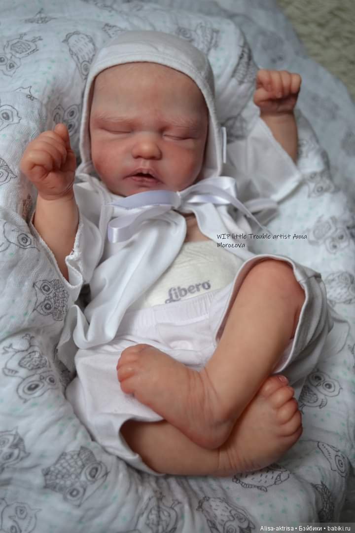 Роспись закончена, Трабл - фото в догонку. Кукла-реборн Анны Морозовой (фото 6)