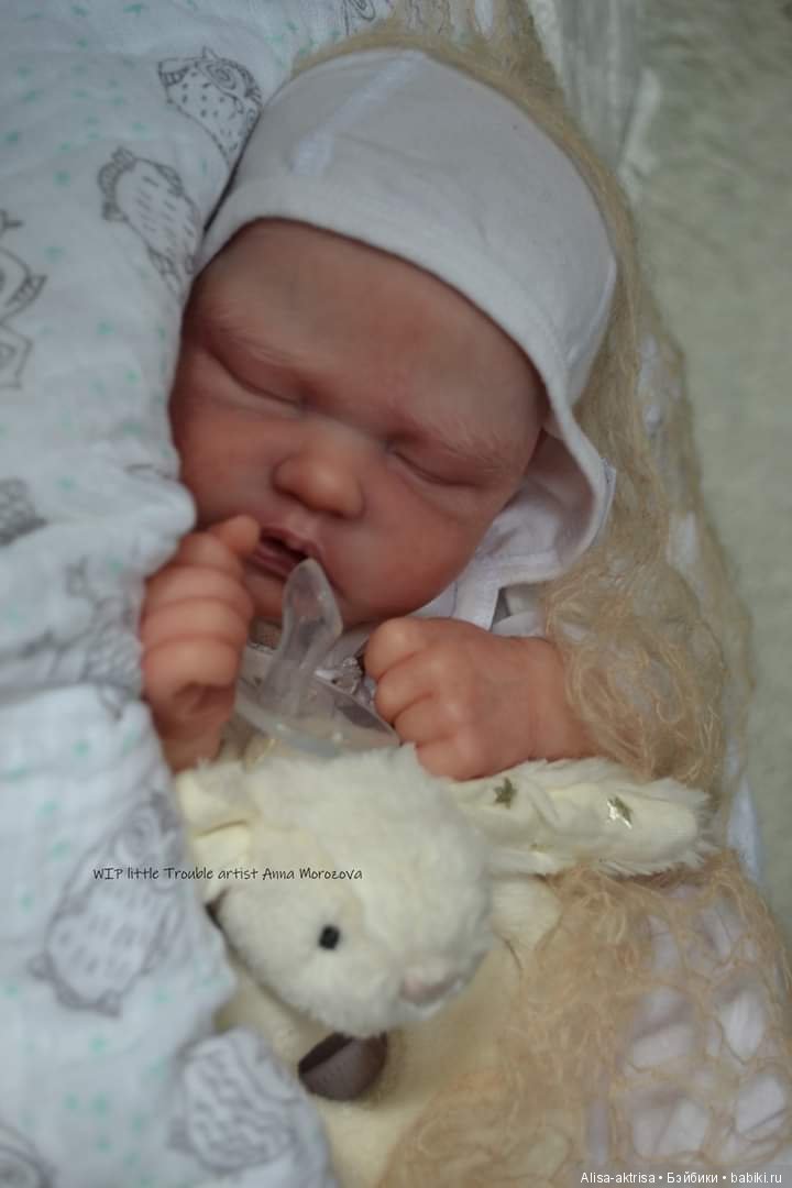 Роспись закончена, Трабл - фото в догонку. Кукла-реборн Анны Морозовой (фото 3)