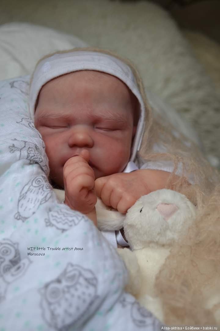 Роспись закончена, Трабл - фото в догонку. Кукла-реборн Анны Морозовой (фото 8)