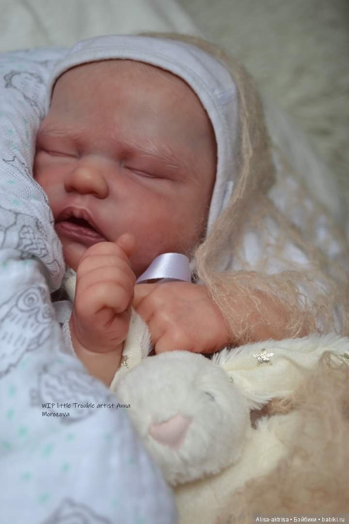 Роспись закончена, Трабл - фото в догонку. Кукла-реборн Анны Морозовой (фото 2)