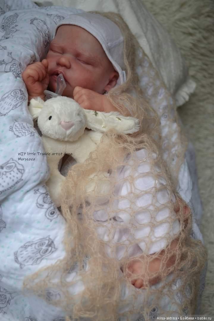 Роспись закончена, Трабл - фото в догонку. Кукла-реборн Анны Морозовой (фото 5)