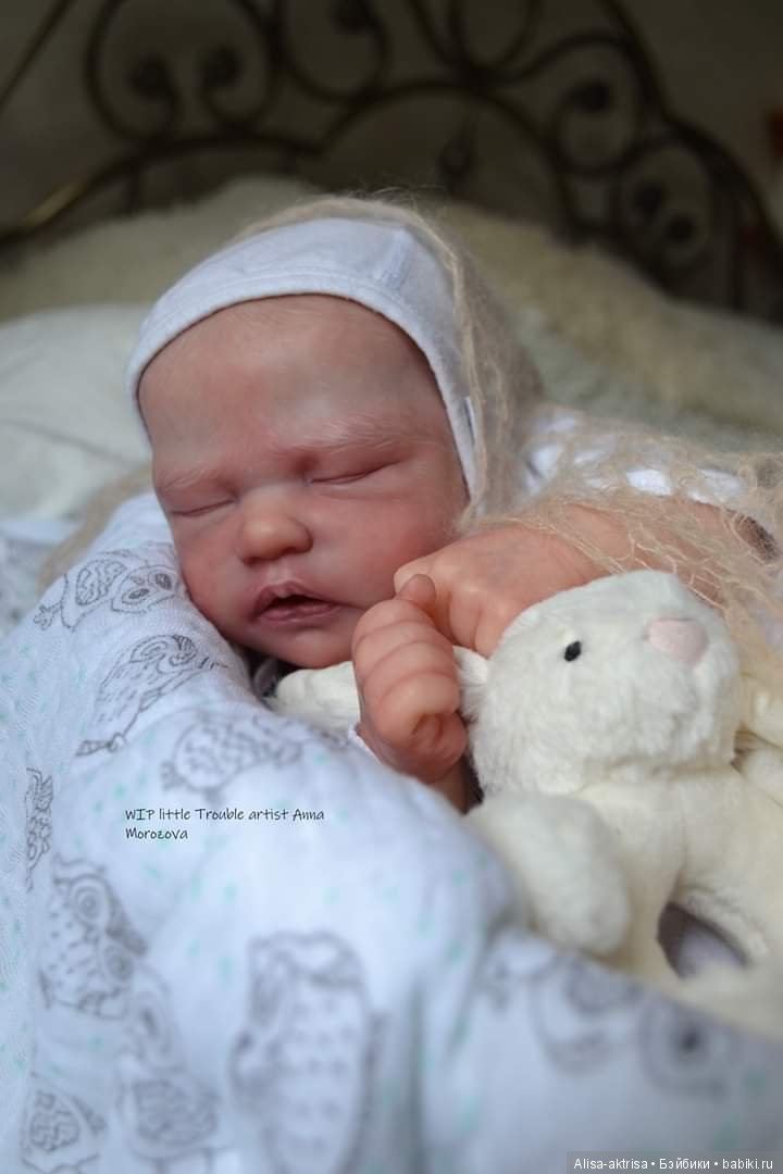 Роспись закончена, Трабл - фото в догонку. Кукла-реборн Анны Морозовой (фото 7)