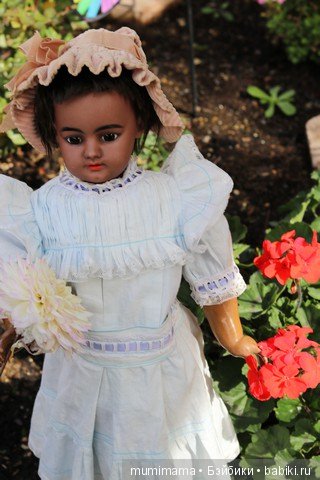 Антикварные куклы мулаточки, малышка Denamur и SH 1009 (фото 5)